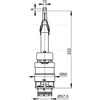 A06/850 ALCAPLAST A06/850 Öblítő szelep csökkentett modulokhoz