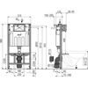 AM101/1000 ALCAPLAST AM101/1000 Sádromodul falba ép. wc tartály