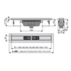 APZ1006-1150 FOLYÓKA ALCAPLAST APZ1006-1150 PROFESSIONAL 1220×135×170mm HOSSZ 1150mm