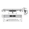APZ1104-550 FOLYÓKA ALCAPLAST APZ1104-550 FLEXIBLE LOW 680×205×160mm HOSSZ 550mm