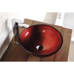AL5318-63 SAPHO MOSDÓ MURANO ROSSO ÜVEG 40x13cm AL5318-63 SAPHO MOSDÓ MURANO ROSSO ÜVEG 40x13cm