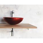 AL5318-63 SAPHO MOSDÓ MURANO ROSSO ÜVEG 40x13cm AL5318-63 SAPHO MOSDÓ MURANO ROSSO ÜVEG 40x13cm