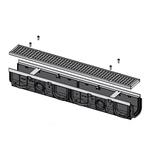 AVZ103-R104 FOLYÓKA ALCAPLAST KÜLTÉRI 100mm HORG. PEREMMEL ÉS HORG. RÁCCSAL AVZ103-R104 FOLYÓKA ALCAPLAST KÜLTÉRI 100mm HORG. PEREMMEL ÉS HORG. RÁCCSAL