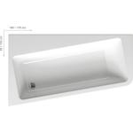 C811000000 RAVAK FÜRDŐKÁD Aszimmetrikus Kád 10° Kád Balos (170 x 100) C811000000 RAVAK FÜRDŐKÁD Aszimmetrikus Kád 10° Kád Balos (170 x 100)