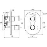 X070094 RAVAK FALBA SÜLLYESZTETT TERMOSZTÁTOS CSAPT. KÁDHOZ/ZUHANYHOZ CHROME CR 063.00 (váltóval ) X070094 RAVAK FALBA SÜLLYESZTETT TERMOSZTÁTOS CSAPT. KÁDHOZ/ZUHANYHOZ CHROME CR 063.00 (váltóval )