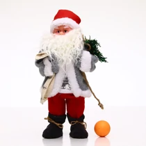 HOME Táncoló, zenélő Mikulás, 30cm, 4,5V