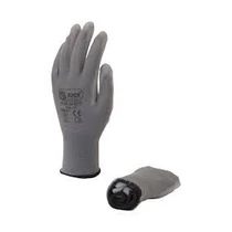 070101-0003 Z.VÉDŐKESZTYŰ MÁRTOTT ROCK PU20.02  SZÜRKE    *