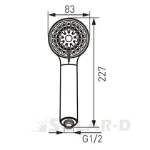 3120225 FLEXI CSŐ KB 1/2" 25CM GIGANT*