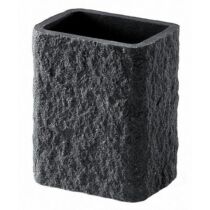 SAPHO ARIES pohár polyresin fekete kőhatású