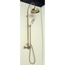 SAPHO REITANO ANTEA zuhanyoszlop termosztatikus csapteleppel váltóval fej és kézizuhannyal 1100-1400 mm bronz