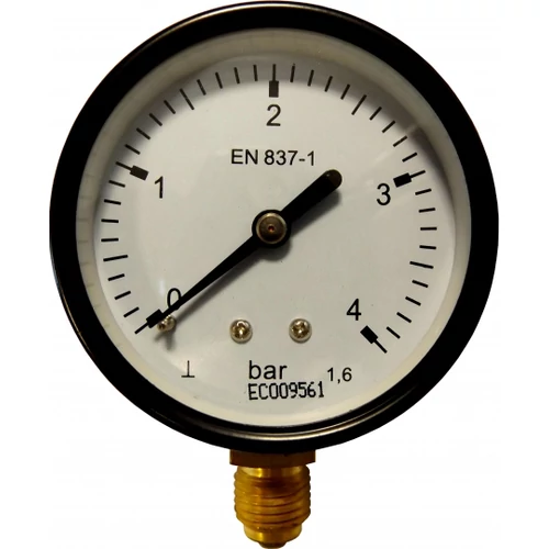 NYOMÁSMÉRŐ 0-4 BÁR 100-as 1/2" alsós fémházas  609