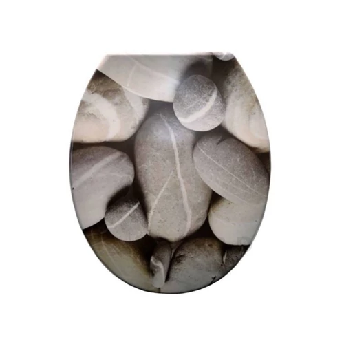 Wc ülőke kavics mintával