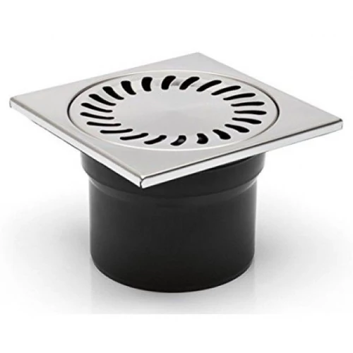 VÍZELNYELŐAKNA 15X15 KRÓM RÁCS ALSÓS 110mm