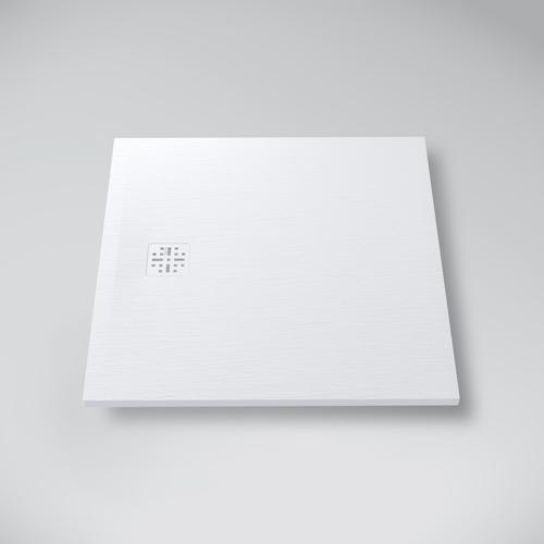MARMY BASALTO - 90x90 Zuhanytálca - Prada White