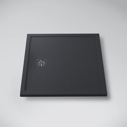 MARMY DOLOMITE PRO - 80x80 Zuhanytálca - Cavalli Black