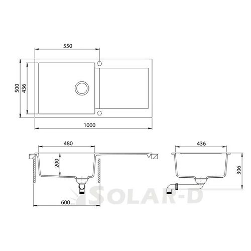 105535 EVIDO CUBO XL 6S GRÁNIT MOSOGATÓ HOMOK 105535