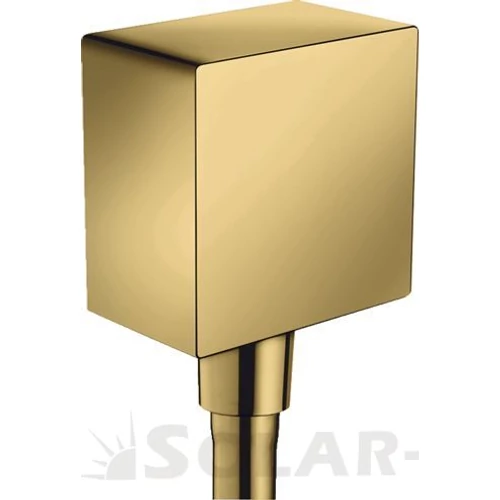 26455990 H.GROHE FixFit csőcsatlakozás Square visszafolyásgátlóval arany