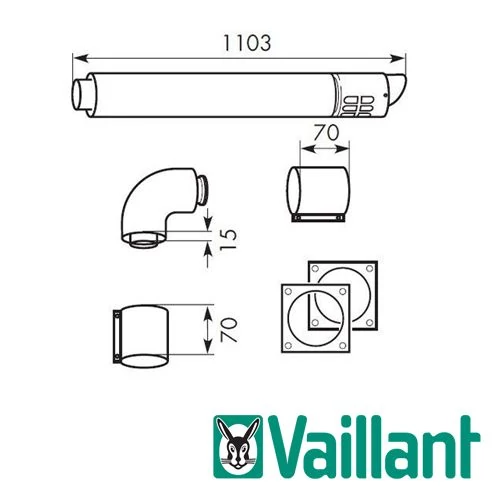 VAILLANT GÁZKAZÁN TURBÓSZETT VIZSZINTES KONDENZÁCIÓS