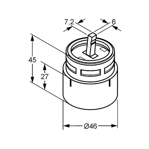 7520100-00 KLUDI KEVERŐEGYSÉG 7520100   46mm *
