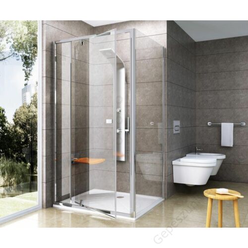 Ravak Pivot PPS - 100 zuhanykabin elem (szatén+transparent)