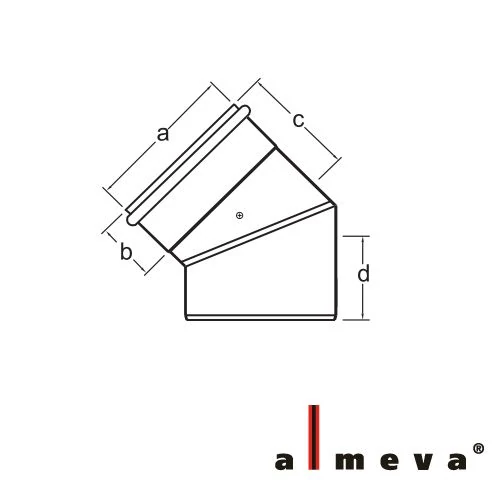 ALMEVA ív 60/100 45°