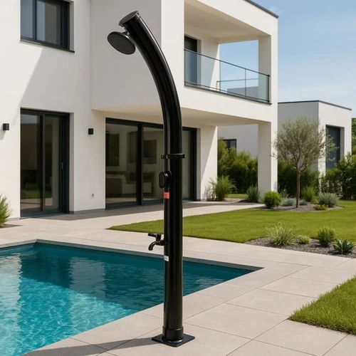 SD-15640 SOLAR KERTI ZUHANYZÓ 18L  216cm FEKETE NEW GARDEN