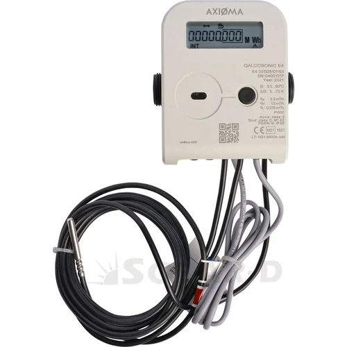 SD-9020 HŐMENNYISÉGMÉRŐ QALCOSONIC E4 DN15 Qn1,5 ultrahangos hőmennyiségmérő fűtésre/hűtésre, MBUS, visszatérő ágba G3/4