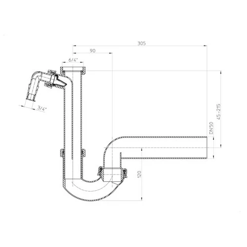 SLD-2826 HL 100.50 CSŐSZIFON MOSOGÉP CSATL.NA50  * (MEGSZÜNT)