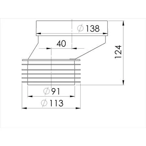 STY-530-40 WC BEKÖTŐ STY-530-40 EXC. 4CM*