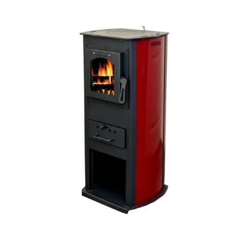 TSIS-KAND-005 KANDALLÓ Termo Klasik Lux  bordó 6,5KW hátsófüstcső 120mm