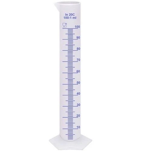 YHC-100 MÉRŐHENGER 100 ML ÁTLÁTSZÓ  *